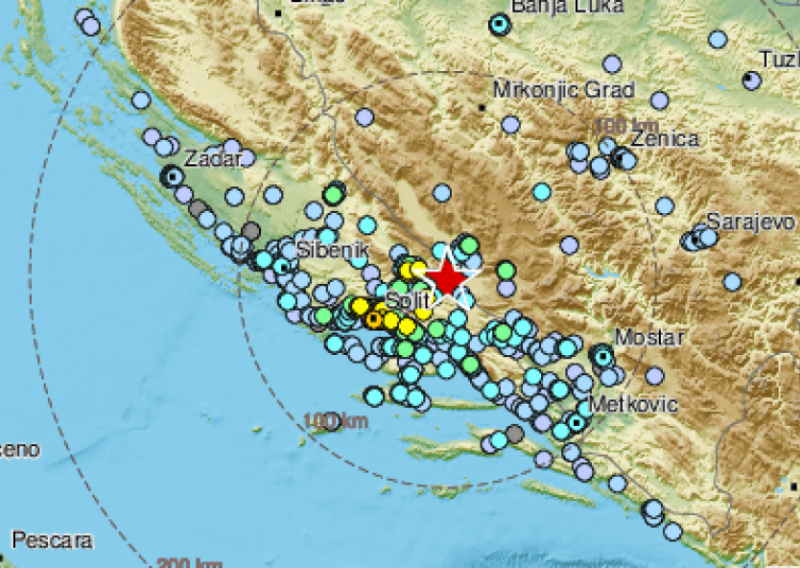 Potres magnitude 4,6 po Richteru prodrmao Dalmaciju i BiH, u Trilju se oglasile sirene za uzbunu. Građani pod stresom: 'Sve se ljuljalo, mislili smo da će se sve srušiti'