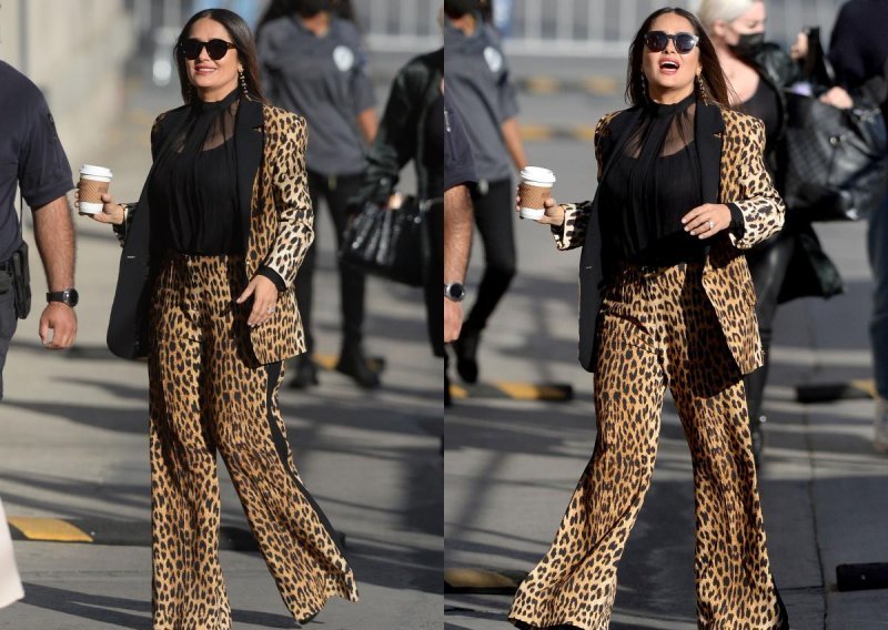 Salma Hayek ukrala pozornost u leopard uzorku od glave do pete