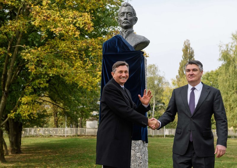 Milanović s Pahorom otkrio spomenik Ljudevitu Gaju: Bio bih sretan kad bismo i s ostalim susjedima imali takve odnose kao sa Slovenijom