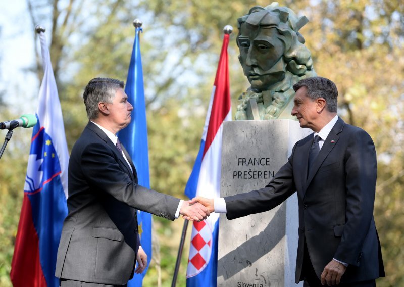 Milanović i Pahor na Bundeku otkrili spomenik Prešernu: Hrvatsko-slovenski odnosi su jedna sve ljepša i ljepša priča