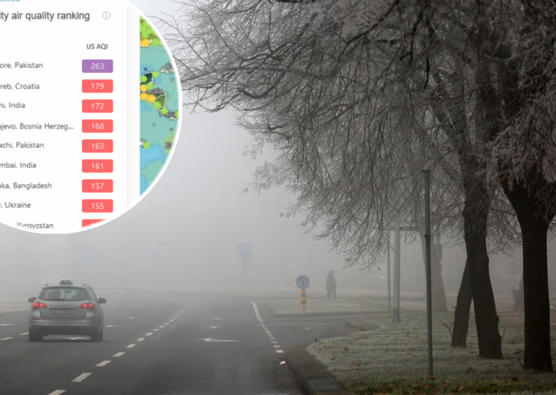 Zagreb danas drugi najzagađeniji grad na svijetu!