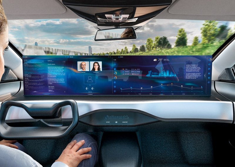 [FOTO] Ovako Continental zamišlja kokpit budućnosti: Vozaču info o vožnji, suvozaču film