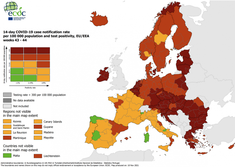 ECDC objavio novu kartu: Hrvatska i dalje među najgorima u Europi