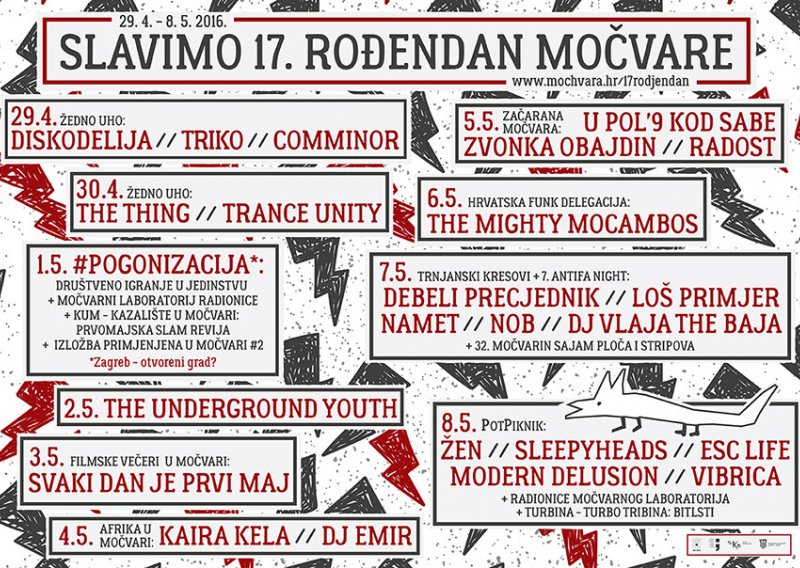 Zagrebački klub Močvara slavi 17. rođendan