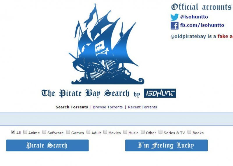 IsoHunt vratio Pirate Bay iz mrtvih