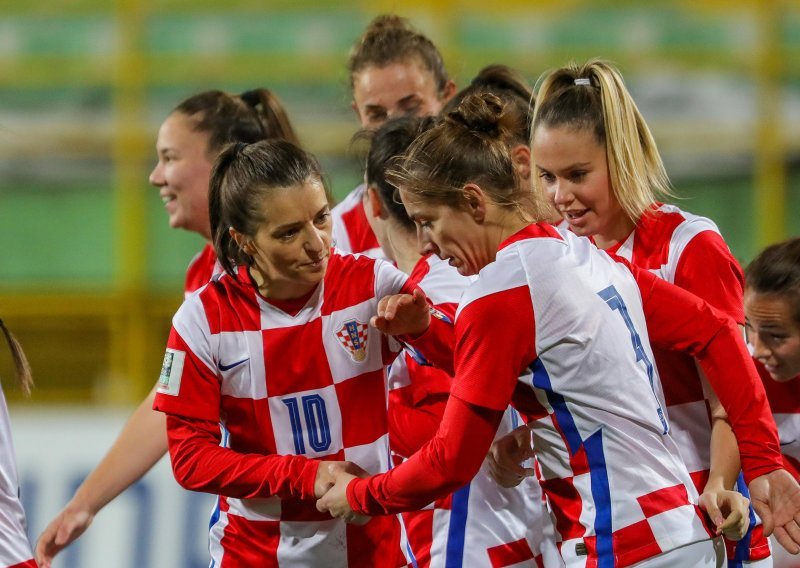 [FOTO] Hrvatske nogometašice zabile su prve golove i upisale prvu pobjedu u kvalifikacijama za svjetsko prvenstvo
