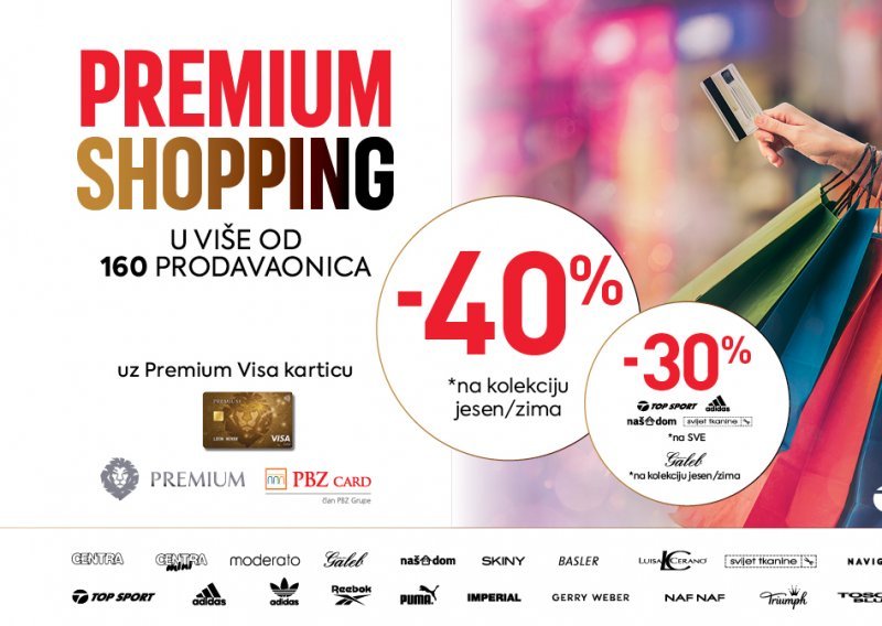 Premium shopping u više od 160 prodavaonica