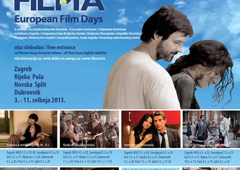 European Film Days to be held on 3-11 May in six Croatian cities