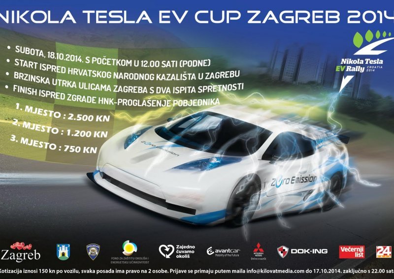 Ove subote kreće Nikola Tesla EV Cup u Zagrebu