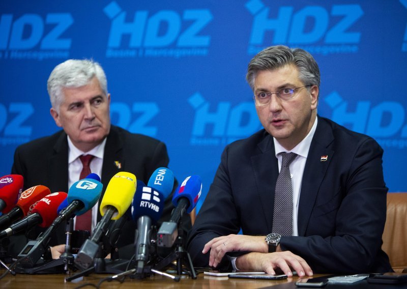 Plenković i Čović: Potrebna žurna stabilizacija BiH kroz izmjene Izbornog zakona