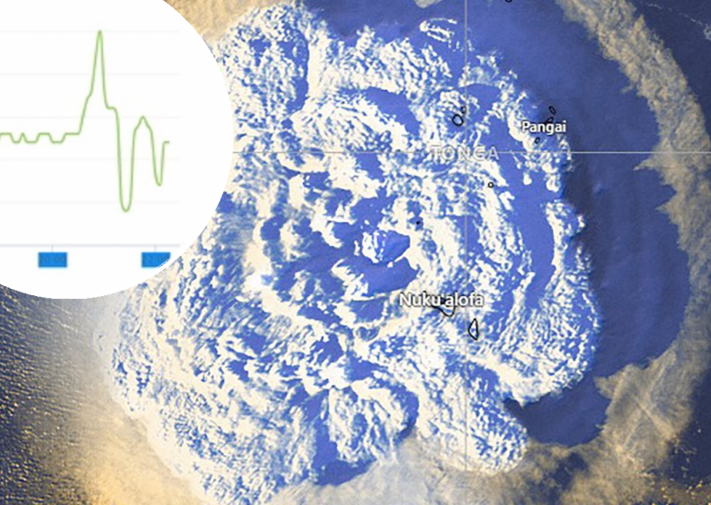 Nevjerojatno: U Istri zabilježen udarni val erupcije vulkana na Tongi!