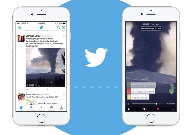 Umjesto linkova, Periscope video stiže unutar Twittera