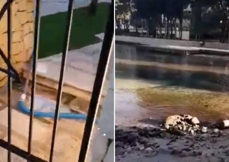 Hotelski kompleks ispraznio bazen u uvalu u Supetru