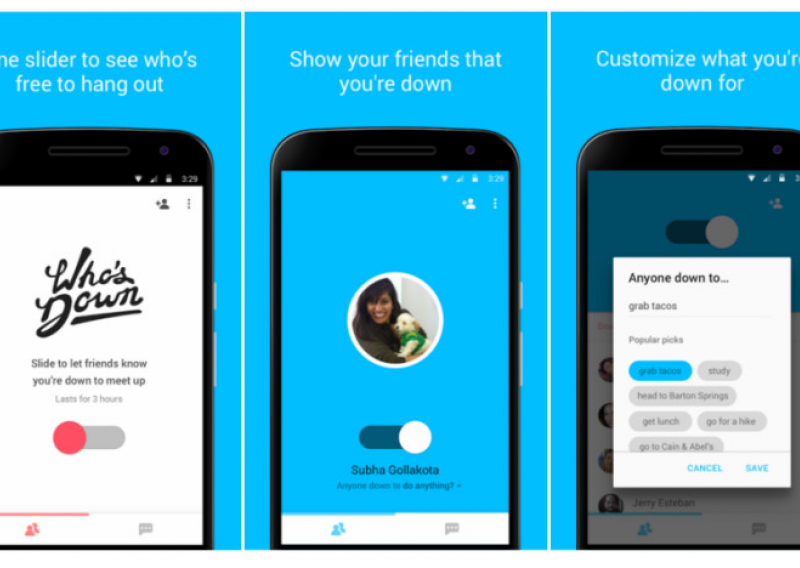 Dogovorite se s prijateljima pomoću Googleovog appa Who's Down