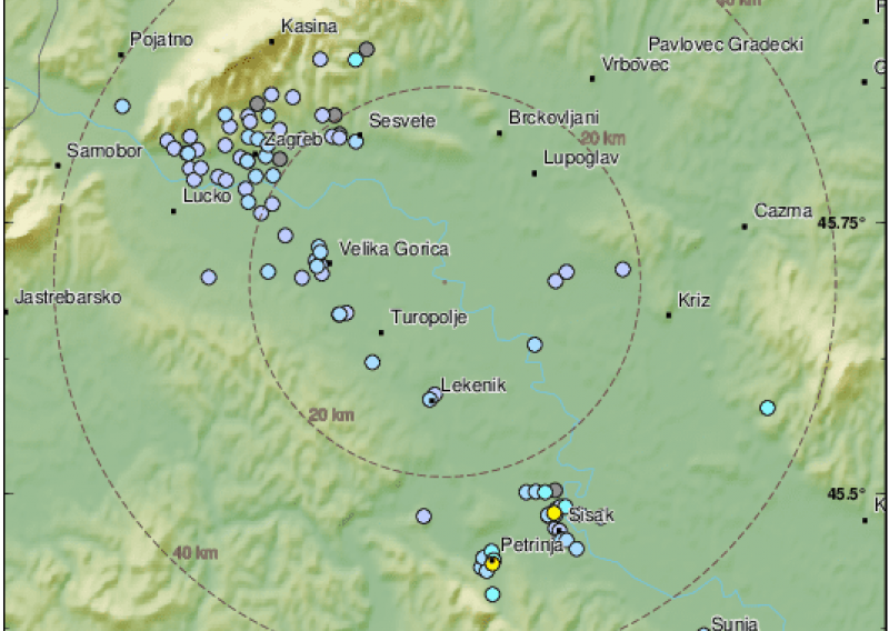 Novi potres od 3,2 po Richteru na Banovini