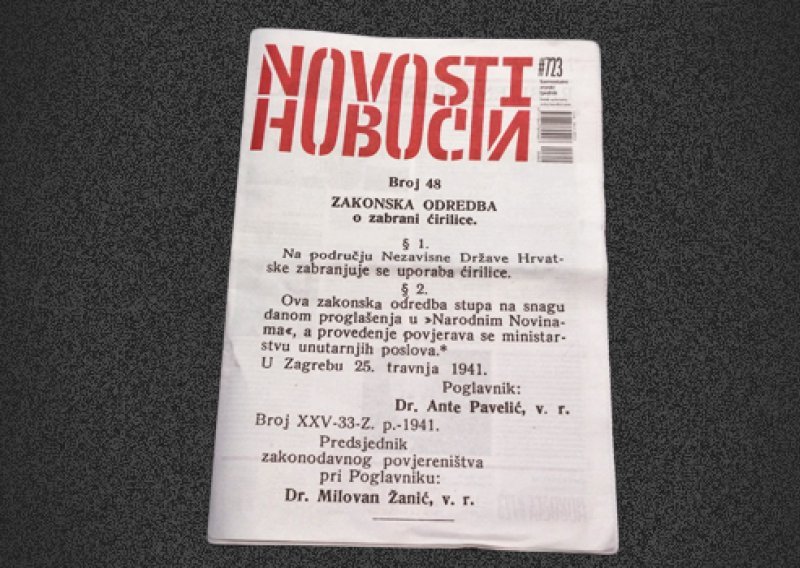 Ovako se Ante Pavelić borio protiv ćirilice