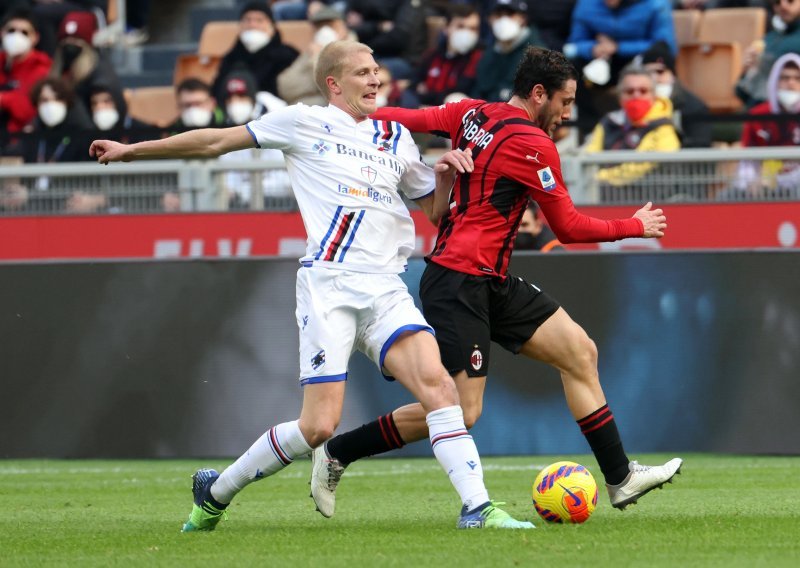 [FOTO] Milan minimalno slavio protiv Sampdorije i preuzeo vrh Serie A; Ante Rebić u završnici propustio potvrditi trijumf 'Rossonera'