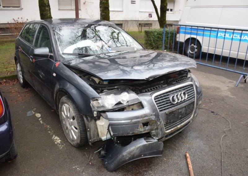 U Dugoj Resi ukrao automobil, njime u Zagrebu pokušao pregaziti policiju pa pobjegao u Zaprešić i sudario se; uhićen je