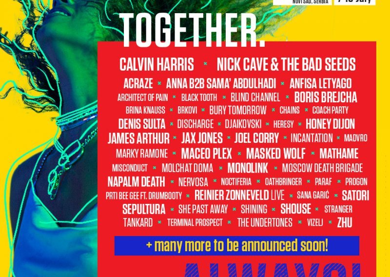 Najuspješniji DJ i producent svih vremena Calvin Harris predvodi više od 60 novih izvođača na EXIT festivalu