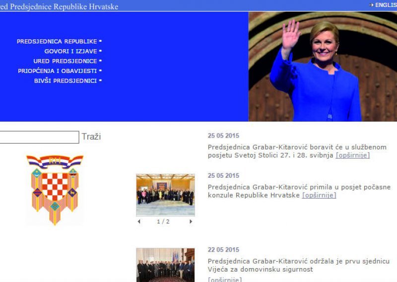 Hrvatska predsjednica ima web iz pakla!