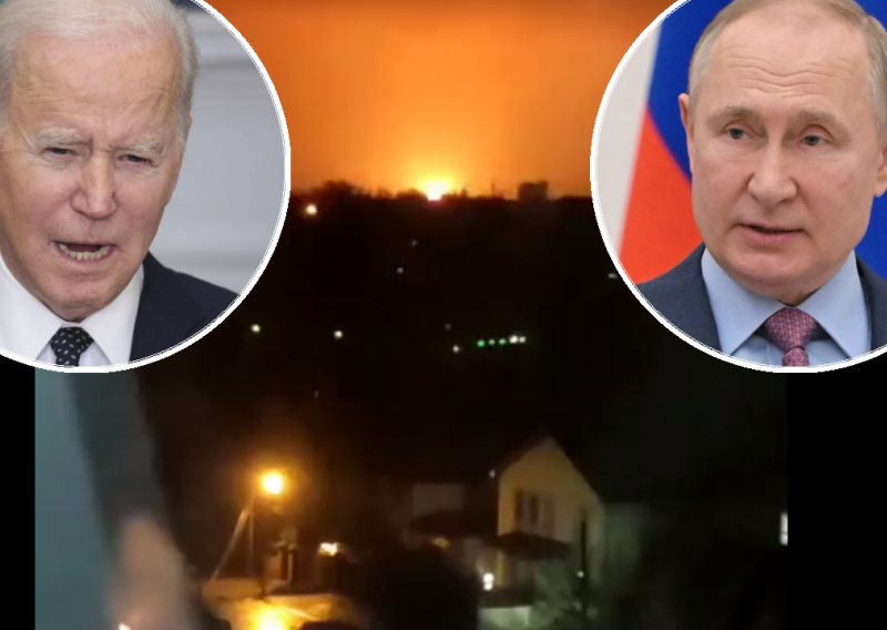 Snažne eksplozije zatresle Luhansk; Biden: Putin je odlučio - napast će Ukrajinu