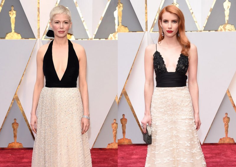 Glumice na dodjelu Oscara stigle u sličnim haljinama