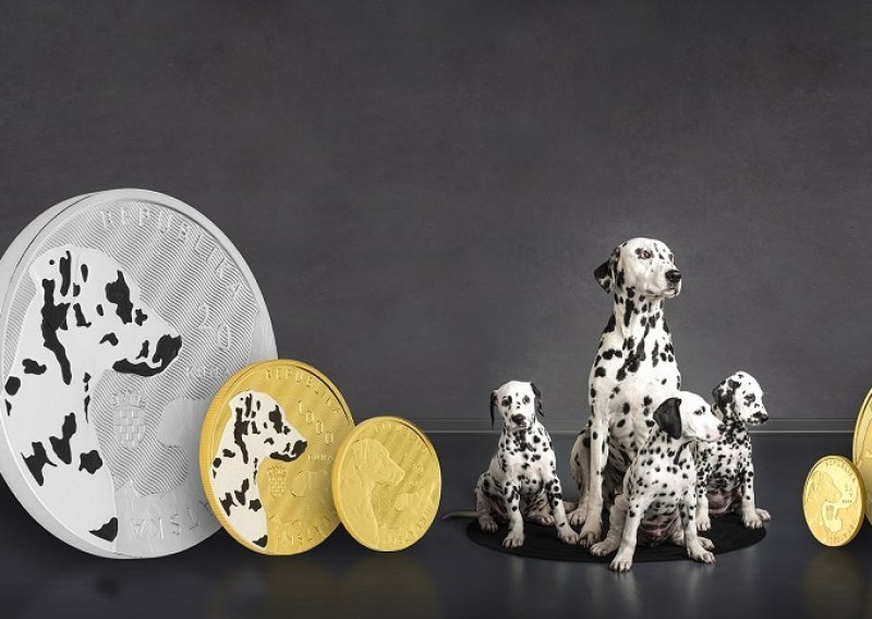 Dalmatinski pas na kovanicama dobio boju