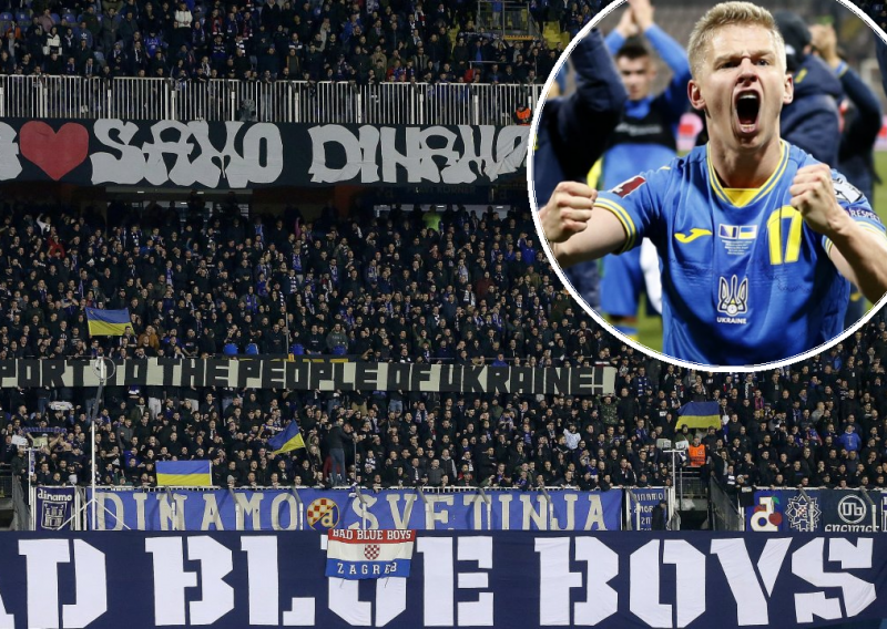 Snažna poruka Bad Blue Boysa dirnula je igrača Manchester Cityja i jednu od najvećih zvijezda ukrajinskog nogometa