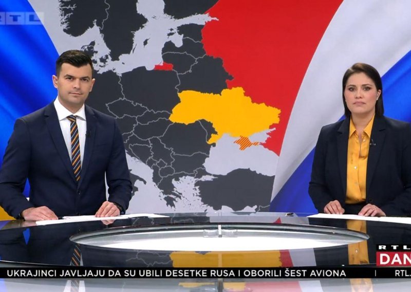 Voditelji emisije RTL Danas simboličnom su gestom poslali podršku Ukrajini