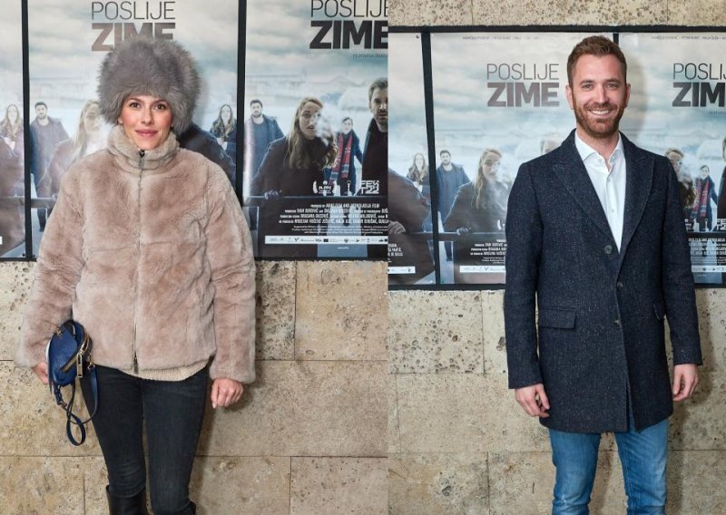 [FOTO] Poznati pohrlili na hrvatsku premijeru filma 'Poslije zime': Momčilu Otaševiću kao podrška je stigla supruga Jelena
