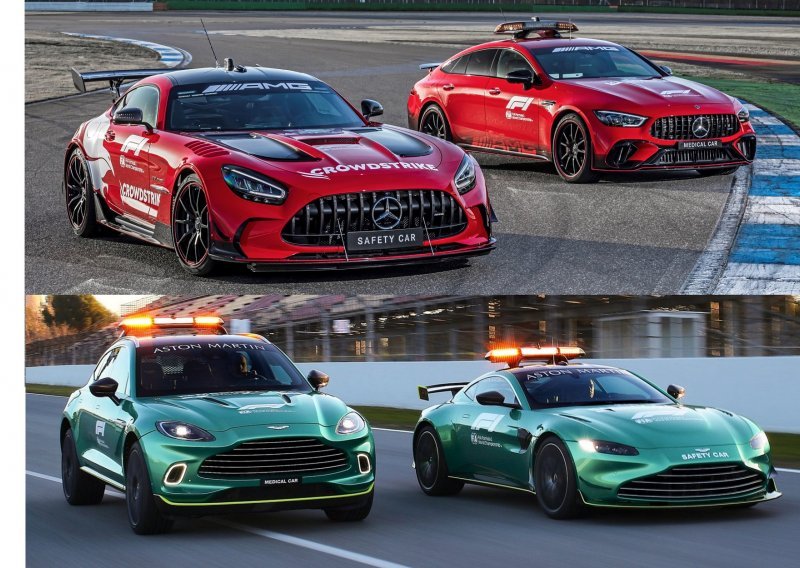 [FOTO/VIDEO] Ovo su novi F1 sigurnosni automobili: Mercedes-AMG i Aston Martin spremni su za poteškoće na stazi