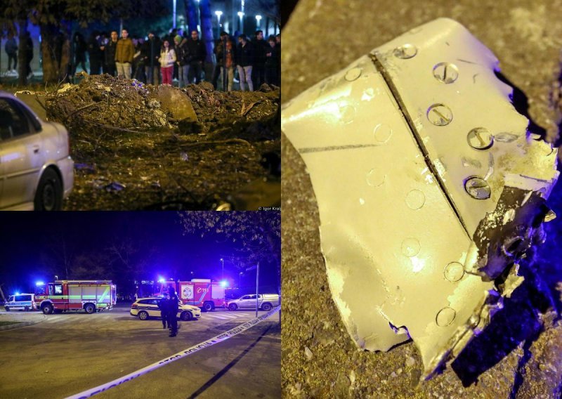 [FOTO/VIDEO] Snažna eksplozija u Zagrebu: Na mjestu udara pronađeni dijelovi zrakoplova. Na njima su oznake na ruskoj ćirilici i  crvena petokraka? Na terenu vojna policija i specijalci
