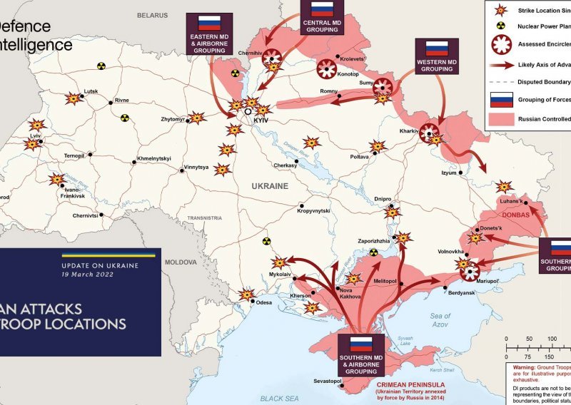 Britanci objavili novu kartu: Pogledajte kakvo je stanje na bojištu u Ukrajini