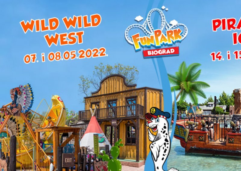 Nakon spektakularnog otvorenja sezone, zabava u Fun Parku Biograd seli na Divlji Zapad, a potom na Piratska mora!