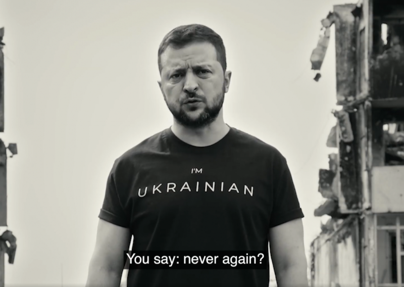 Emotivno obraćanje ukrajinskog predsjednika: Kažete: nikad više? Recite to Ukrajini