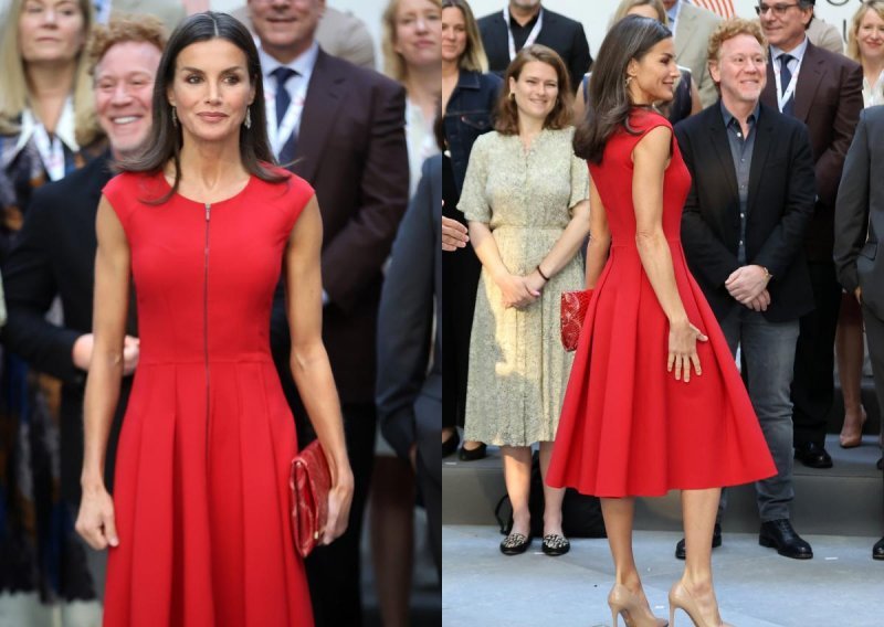 Crvena je njezina boja: Kraljica Letizia sve je zadivila u haljini s praktičnim detaljem
