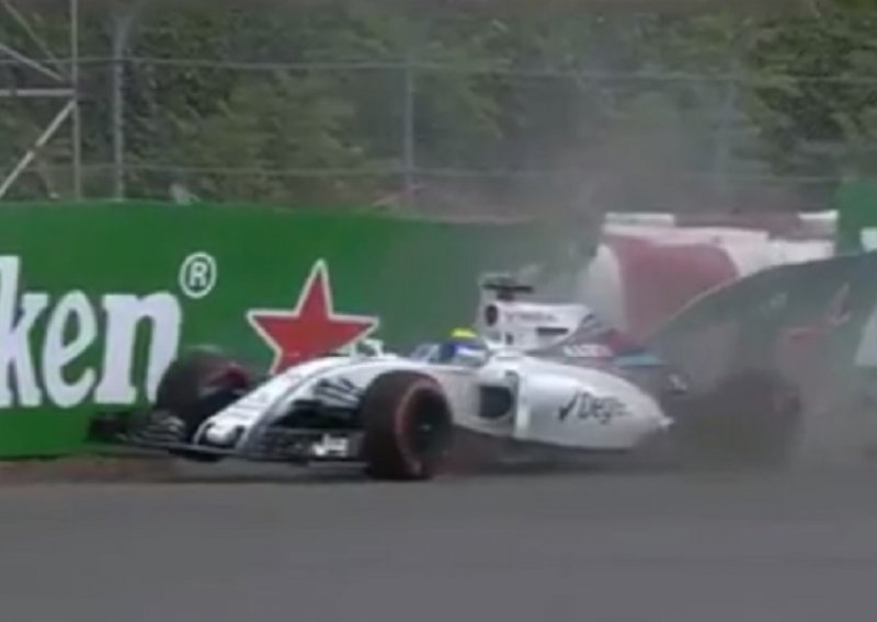 Hamilton se narugao Massi nakon što se zabio u ogradu!