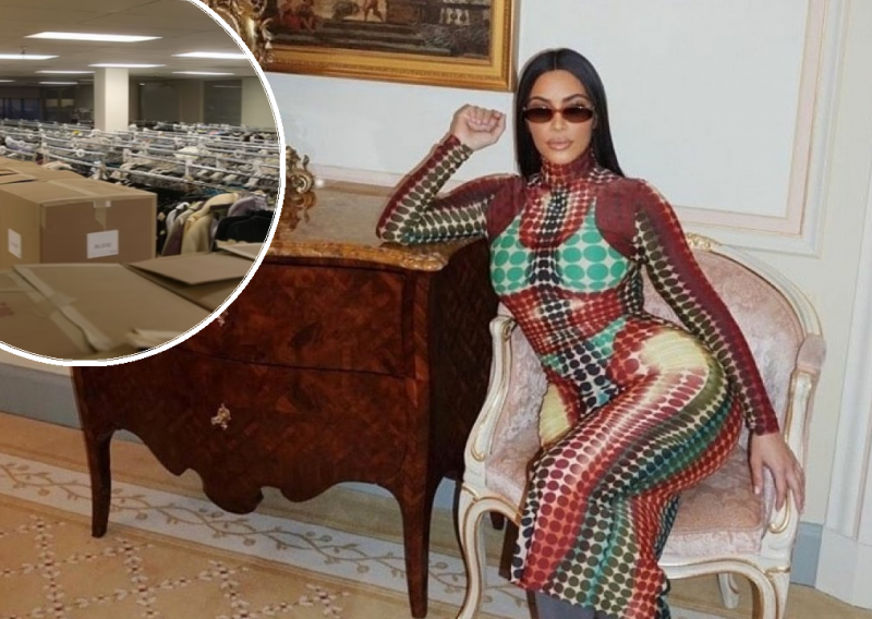 Zavirite u ogromno skladište u kojem Kim Kardashian čuva preko 30 tisuća odjevnih komada koje više ne nosi