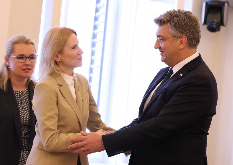 Plenković u Banskim dvorima s potpredsjednicom Vrhovne Rade: Hrvatska se zalaže za Ukrajinu u EU-u