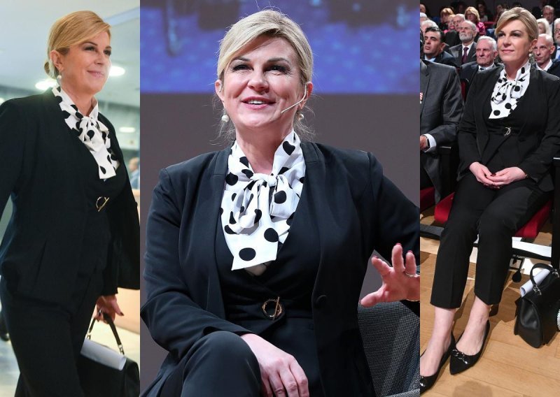 Kolinda Grabar Kitarović ovoga je puta igrala na sigurno i nije pogriješila kada je odabrala crno odijelo