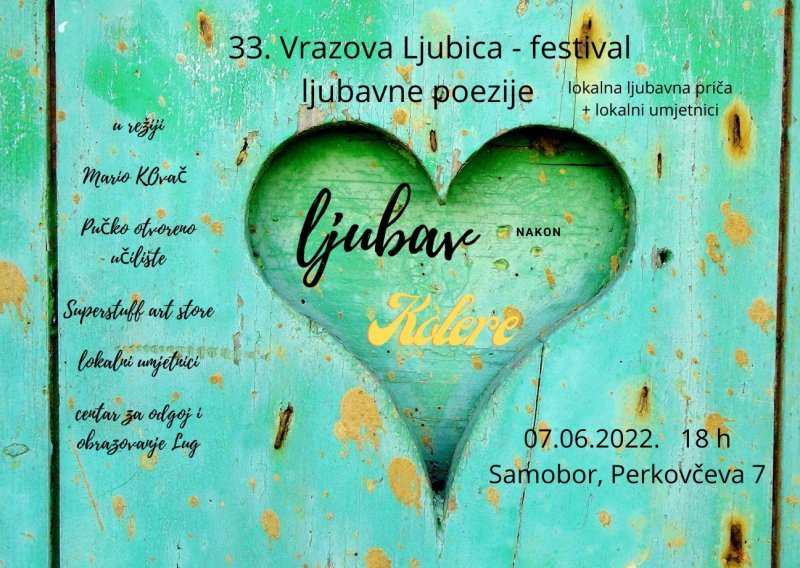 U Superstuff art Storeu: Poetsko izložbeni događaj povodom Festivala ljubavne poezije Vrazova Ljubica