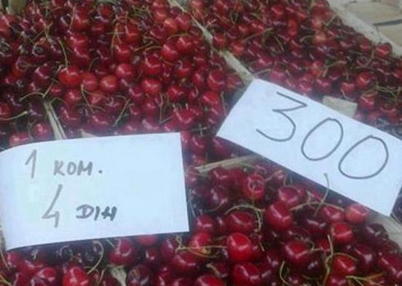 U Novom Sadu prodaju trešnje na komad!