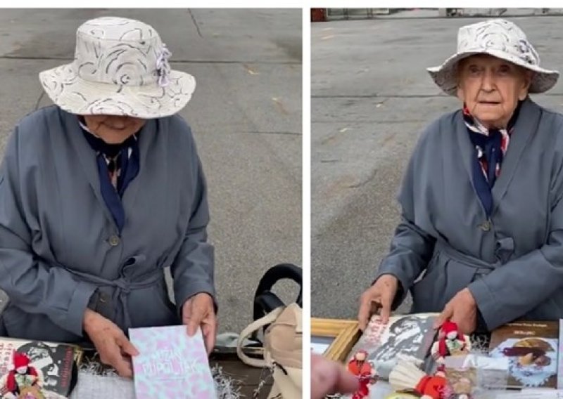 Magdalena (85) prodaje sitnice na Dolcu kako bi zaradila 5000 kuna za tiskanje svoje nove knjige