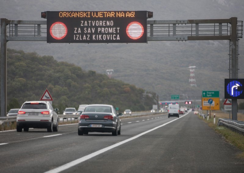 Zbog jakog vjetra problemi u prometu, pogledajte kakvo nas vrijeme danas čeka