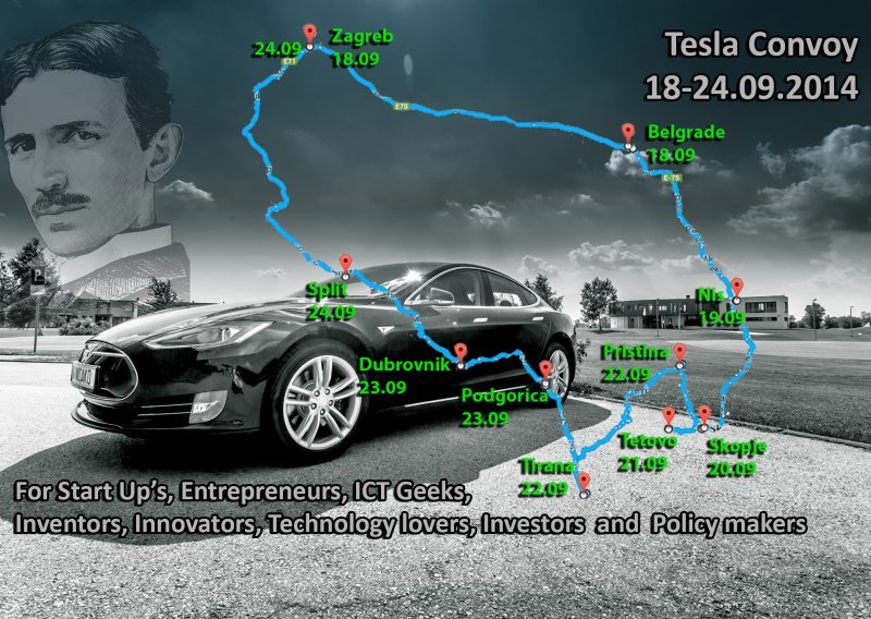 Prvi vlasnik Tesle S u Hrvatskoj kreće na turneju po JI Europi