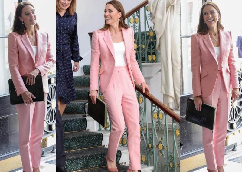 Nikad ljepša Kate Middleton: Ružičasto odijelo s potpisom omiljene modne kuće pun je pogodak