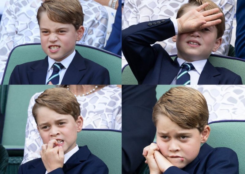 Dok je Đoković igrao finale Wimbledona, publika se zabavljala urnebesnim princem Georgeom, koji se nije sramio ni kopati nos na tribinama