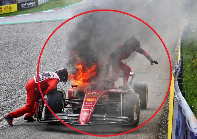[VIDEO/FOTO] Potreseni Carlos Sainz oglasio se nakon jezive nesreće; u posljednji trenutak uspio je iskočiti iz zapaljenog bolida