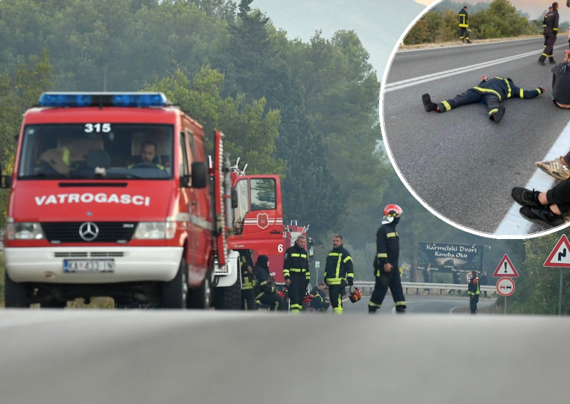 [FOTO] Slika govori više od 1.000 riječi: Ovo su iscrpljeni heroji koji brane Dalmaciju od požara