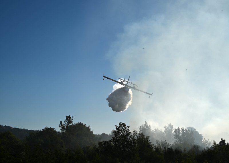 Ponovno se rasplamsao požar iznad Buzeta, na terenu 30 vatrogasaca